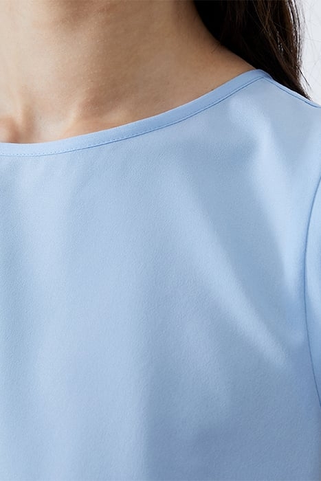 S/S CREPE LIGHT TANK TOP PLACID BLUE 4