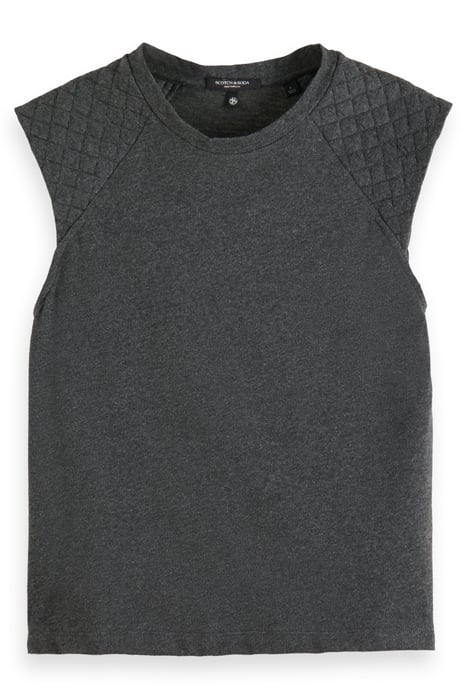 MUSCLE TEE DARK GREY MELANGE 4