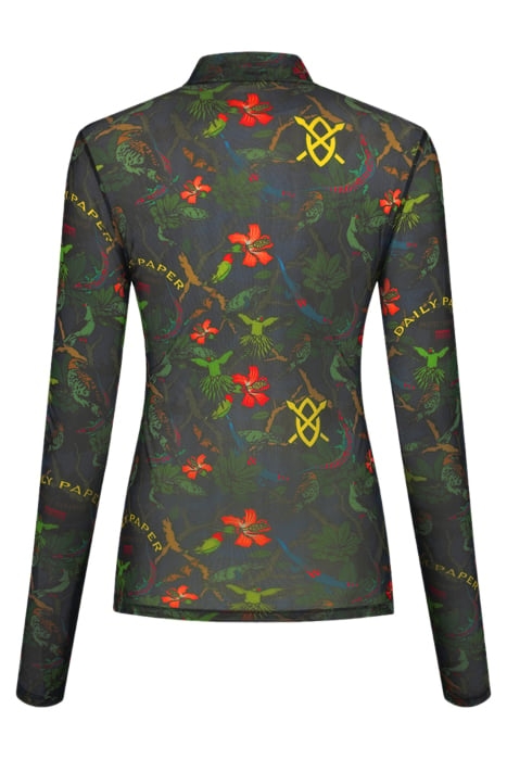 GREEN BLACK YELLOW PARIDA TOP GREEN/BLACK/YELLOW 2