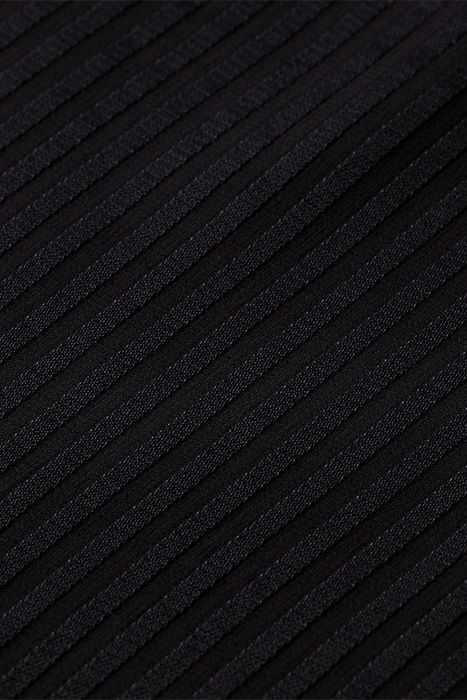 TOP WITH LACE UP FRONT BLACK 7