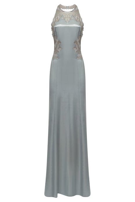 FERN-METALLIC MAXI DRESS SILVER 3