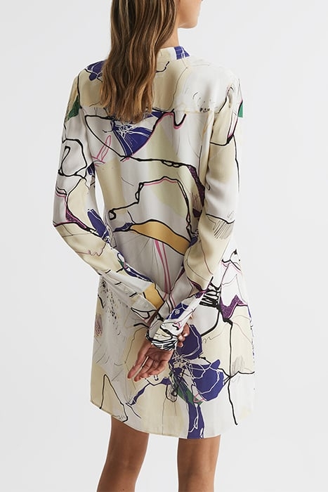 MARGARITE-PRINTED DRESS IVORY 2