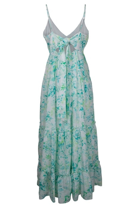 NINA TIERED MAXI DRESS OCEAN BLOOMS 2