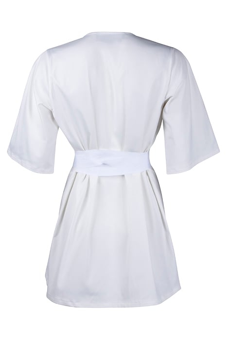 WOMENS OVERSIZED V NECK SHIRT WHITE 2