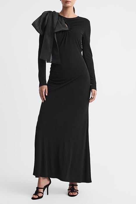 SAVANNAH-EXAGGEATED MAXI DRESS BLACK 1