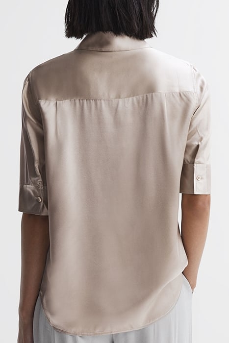 AUBREY-SHORTS BUTTON-DOWN SHIRT CHAMPAGNE 3