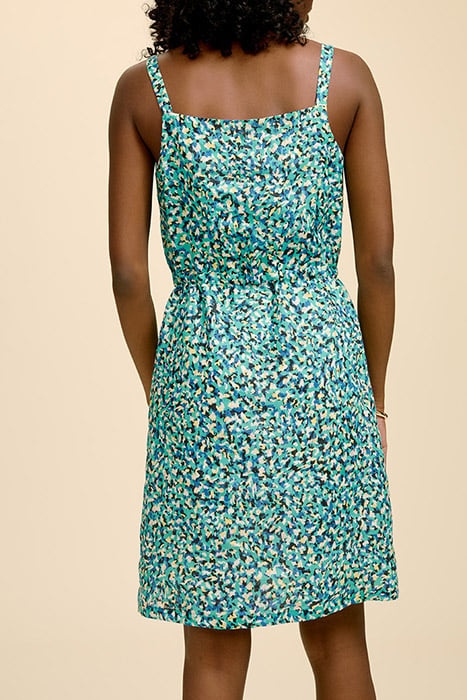CAMET - MINT DRESS WITH ARTY LEO PRINT 2