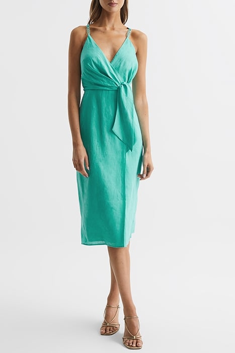 ESME-LINEN DRESS AQUA 4