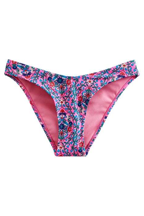 CURVED-TOP BIKINI BOTTOMS FESTIVAL PINK, VINE TERRACE 3