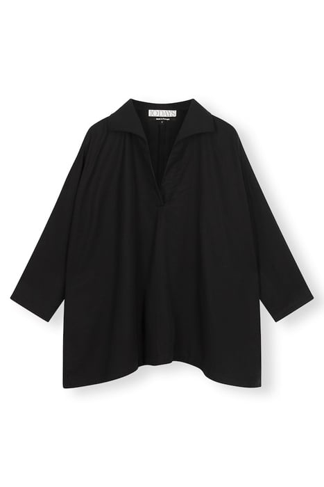 FLOWY BLOUSE WOVEN BLACK 4