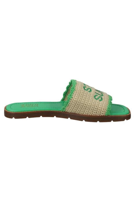 TILDA SANDAL GREEN/ECRU 1