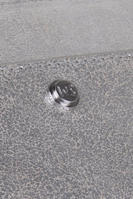 FERN ZIP AROUND PURSE SILVER TONE METALLIC 4