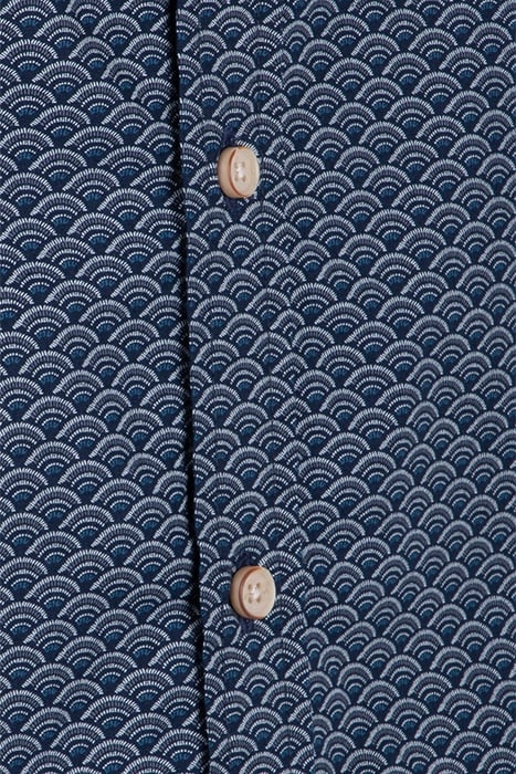 FAN GEOMETRIC PRINTED SHIRT DARK NAVY 3