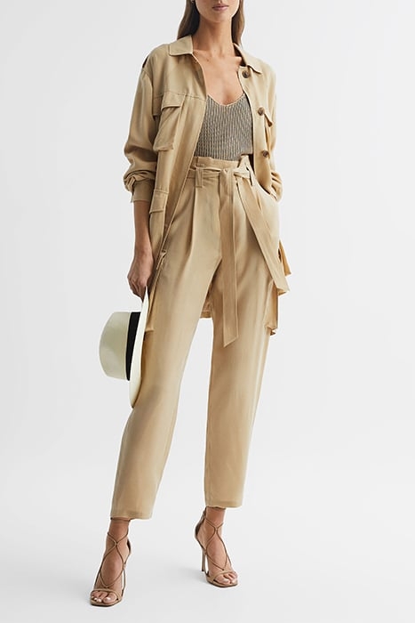 JOANIE-CUPRO TRENCH COAT NEUTRAL 5