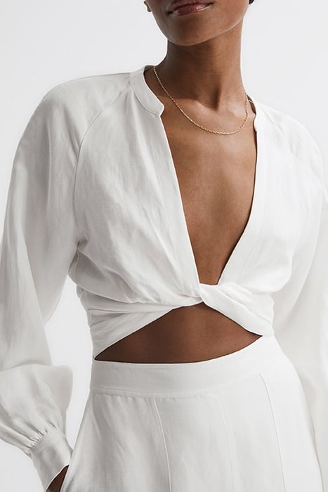 AXELLE-TIE BLOUSE WHITE 5