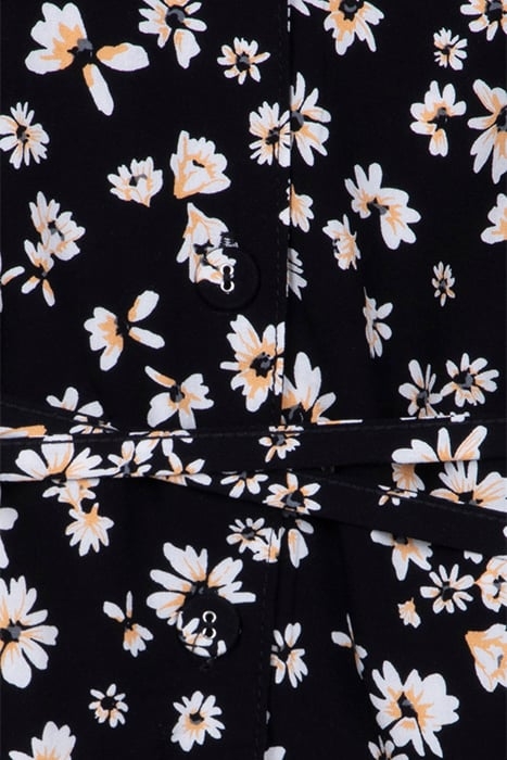SHASTA DAISY PRINT PLAYSUIT BLACK 3