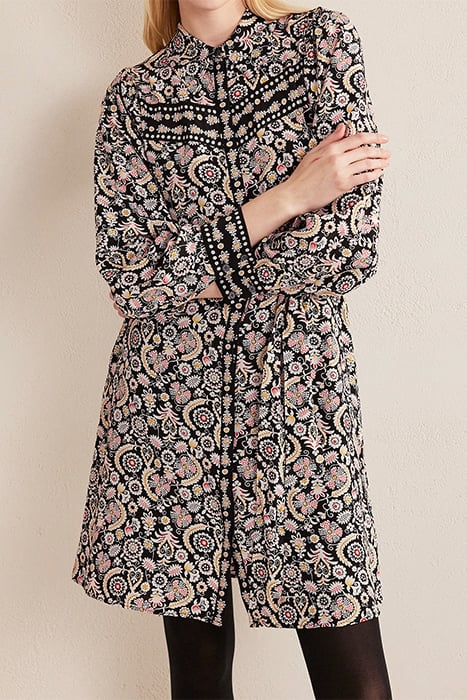 MINI SHIRT DRESS BLACK, TROPIC CHARM 4