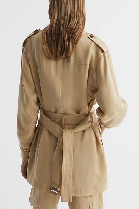 JOANIE-CUPRO TRENCH COAT NEUTRAL 2