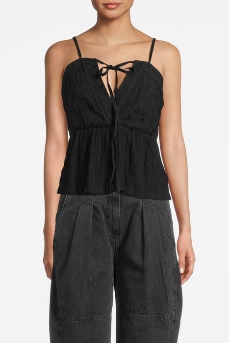MIREYA TANK TOP IN BLACK 1
