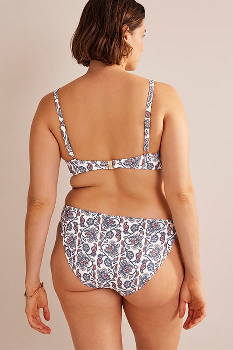 CAPRI CUP-SIZE BIKINI TOP IVORY, BLUE PAISLEY 6