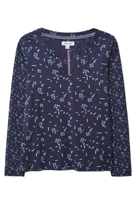 NELLY TEE NAVY PRINTED 1