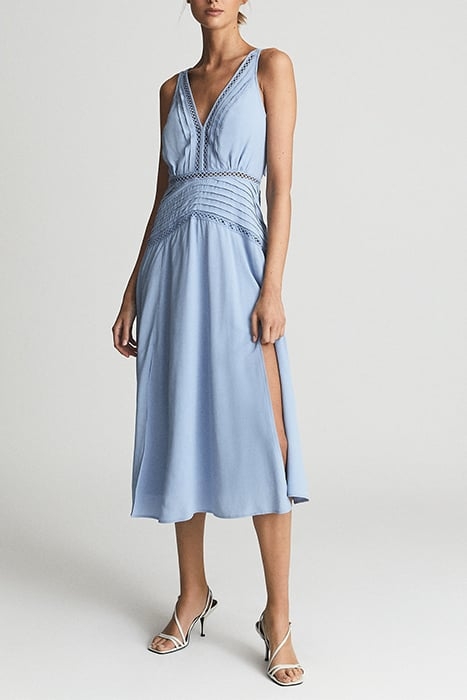 ALBERTA-RESORT DRESS PLAI BLUE 1