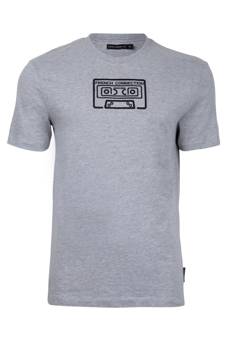 CASSETTE EMBROIDERY LGT.GREY MEL / BLACK 1