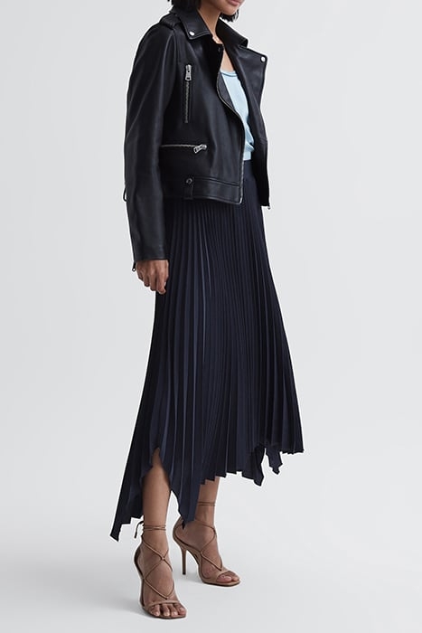 JODIE-PLEAT SKIRT NAVY 4