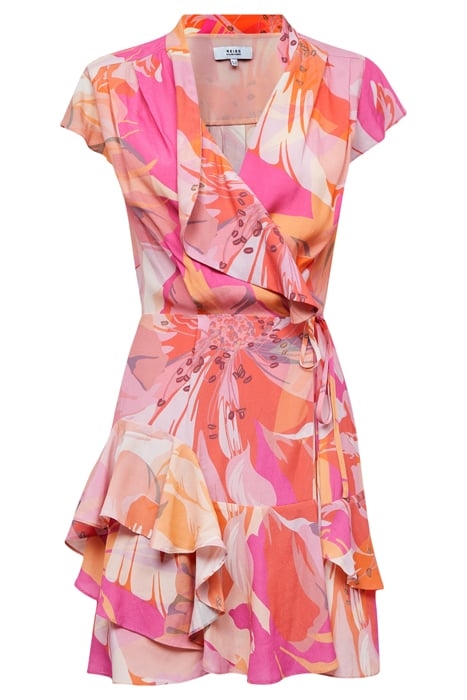 MARSEILLE-PRINTED DRESS PINK/CORAL 4