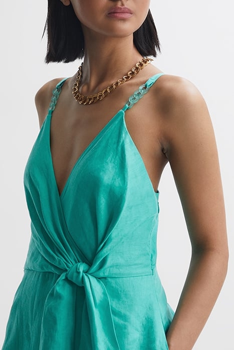 ESME-LINEN DRESS AQUA 6