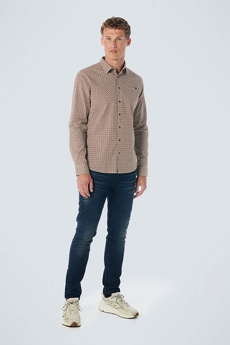 SHIRT STRETCH ALLOVER PRINTED DARK GREEN 3