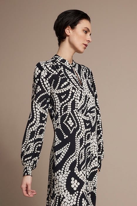 DRESS IRREGULAR DOTS HAMMERED BLACKS 5