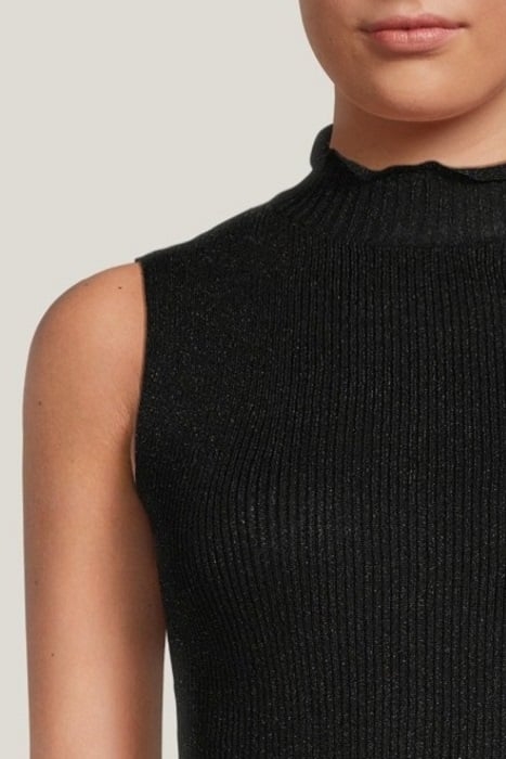 METAL KNITTED TOP BLACK 4