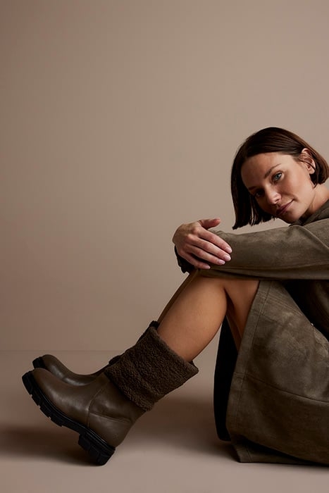 LEATHER BOOTS TEDDY BROWN 3