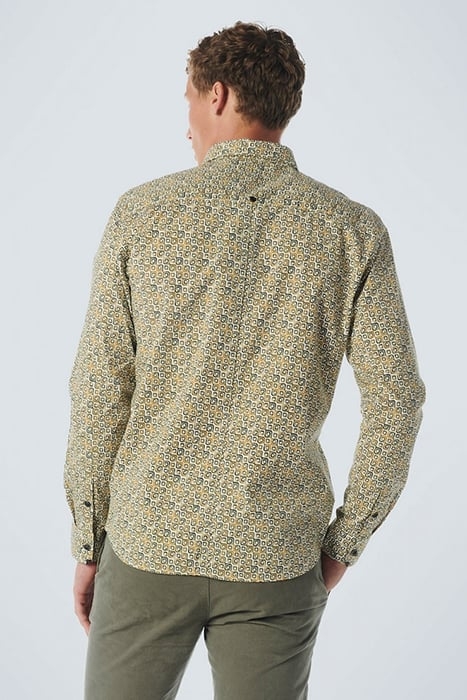 SHIRT STRETCH ALLOVER PRINTED OLIVE 2