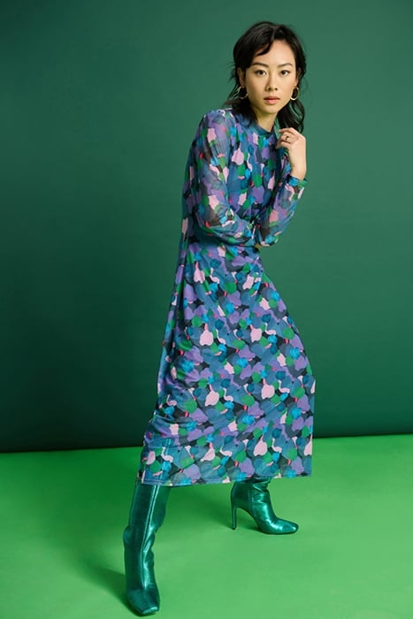 DRESS - BRUSHWORK LILAC SLIM 4