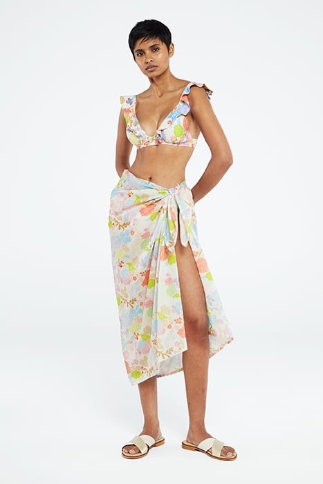 SACHA SARONG CREAM WHITE/PINK PAP 2