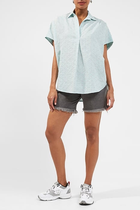 BEA DOBBIE RHODES COTTON SHIRT GLACIER/MOONLITE MAV 2