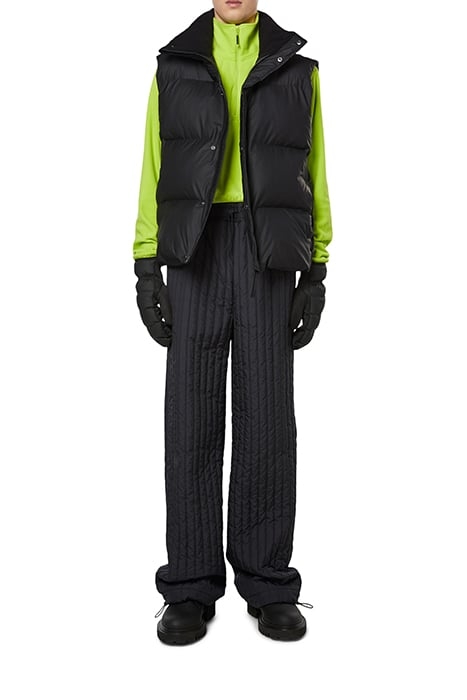 UNISEX BOXY PUFFER VEST BLACK 2