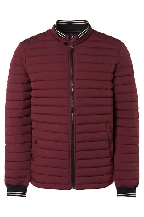 JACKET SHORT FIT PADDED DARK RED 4