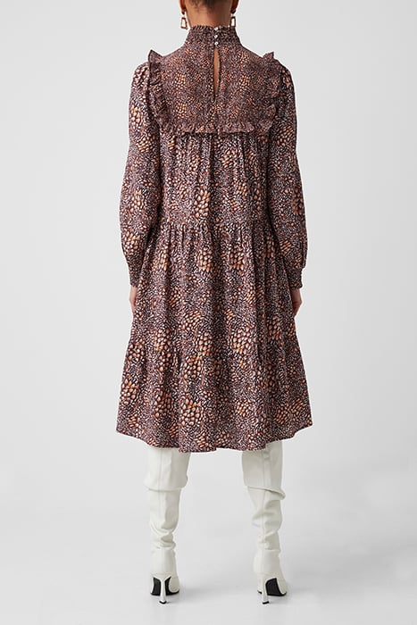 PF FAITH FIL COUPE DRESS BITTER CHOC/SATSUMA 2