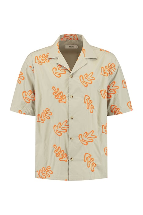 MEN SHORTSLEEVE REEF EMBROIDERY BEIGE 4