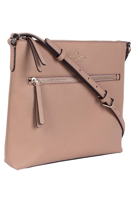 TOP ZIP CROSSBODY LIGHT FAWN 5