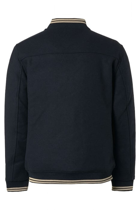 JACKET BOMBER FIT WITH WOOL 2 COLOURED TWILL DARK NIGHT 5