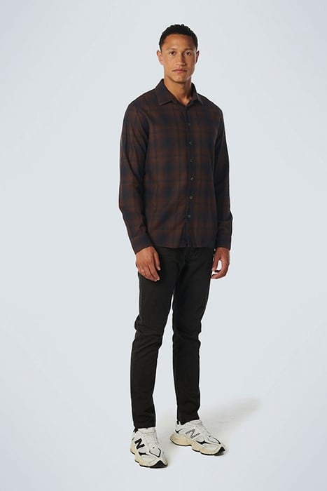 SHIRT CHECK BROWN 3