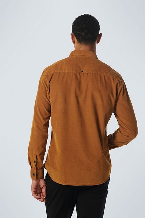SHIRT CORDUROY SOLID CARAMEL 2