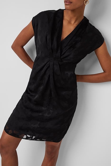 PF AIME SATIN BURNOUT TWST DRS BLACK 1