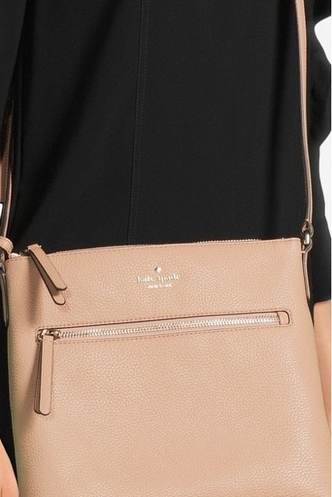 TOP ZIP CROSSBODY LIGHT FAWN 7