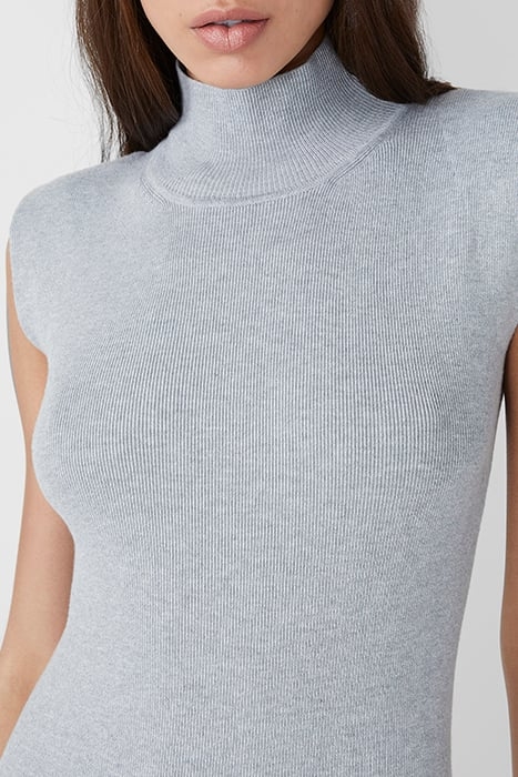 FITTED SHOULDER PAD HGNK DRESS LIGHT GREY MELANGE 3