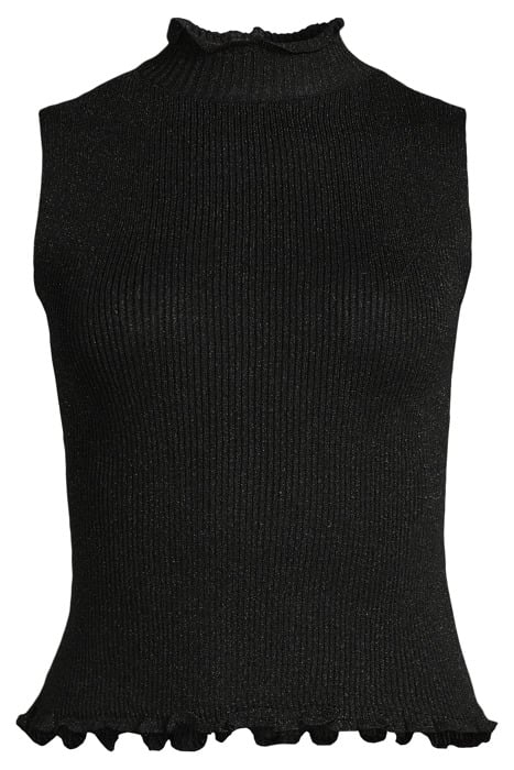METAL KNITTED TOP BLACK 3